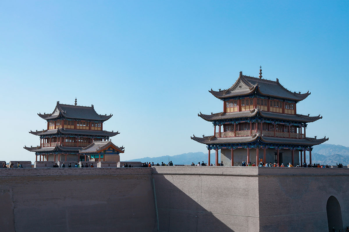 Ancient city of Jiayuguan in Gansu Province