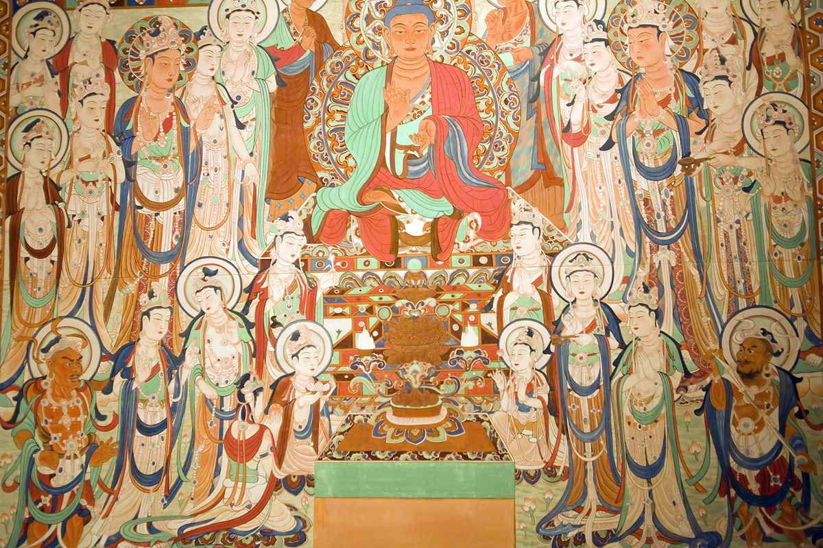 Dunhuang Mogao Grottoes, Buddist Art in Gansu, China