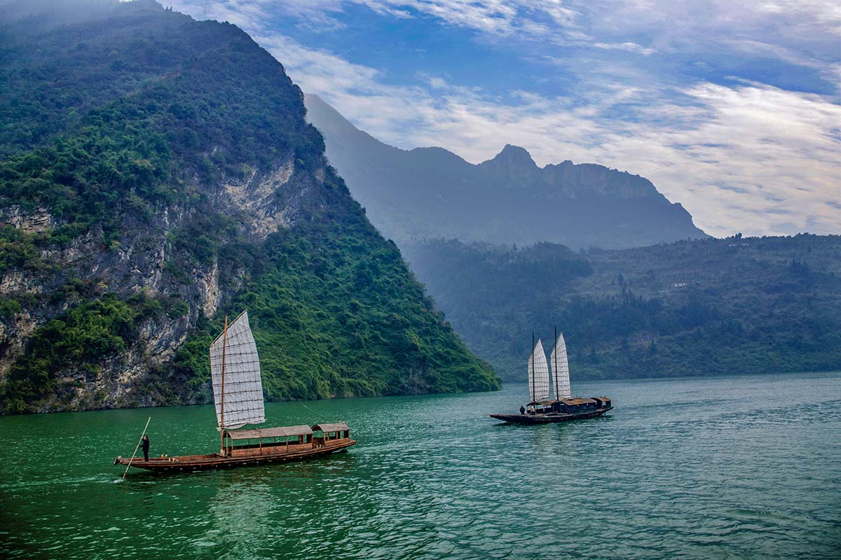 The Three Gorges in Yangtze River